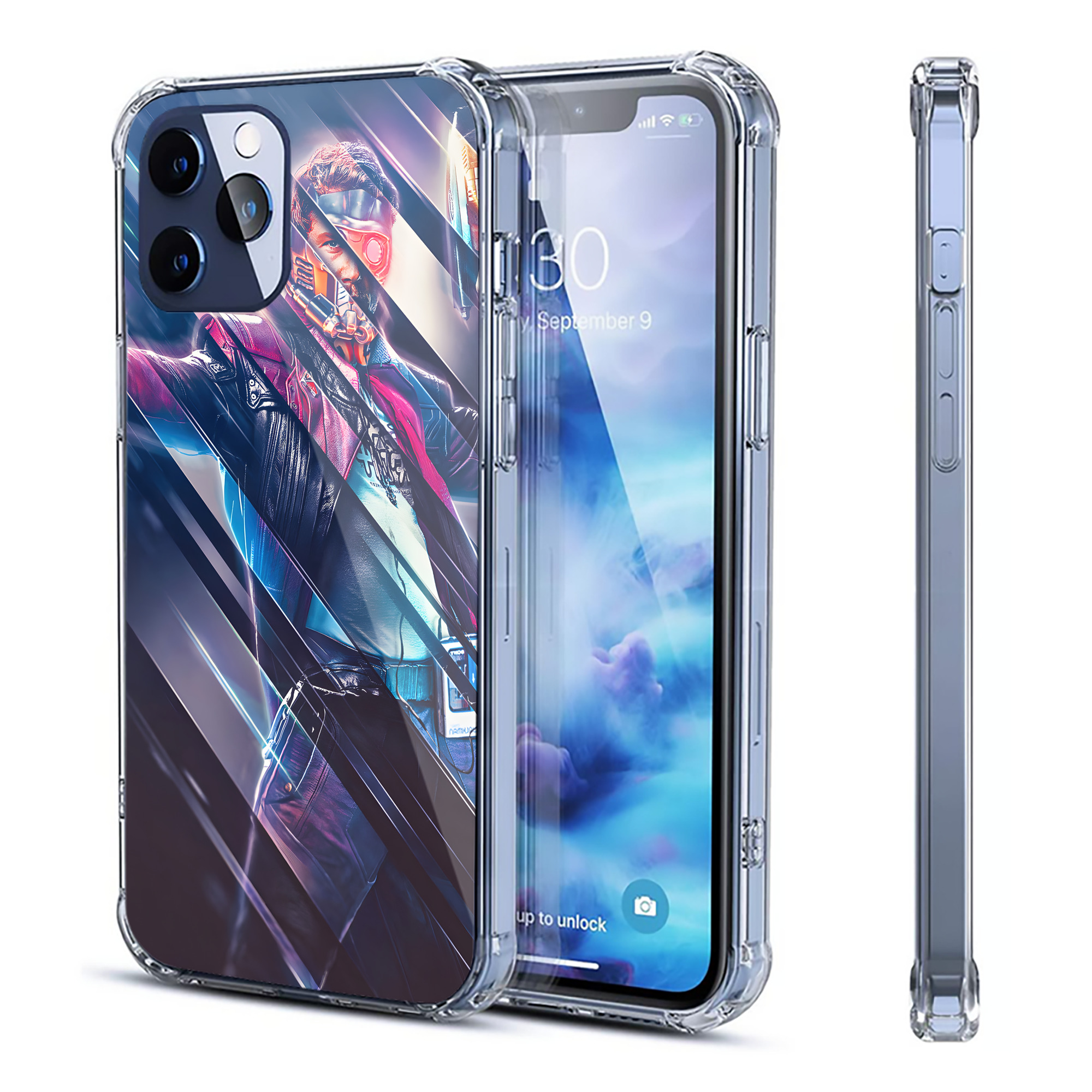 （画像用） アベンジャーズ The Avengers 【iPhone 12シリーズ対応】透明スマホケース（クリアソフトケース）